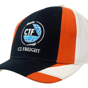 Brushed Heavy Cotton with Fabric Inserts on Crown & Peak, Embroidered Lines on Peak (2768) 1 | Promotion Wear, Melbourne 2768_Mixed