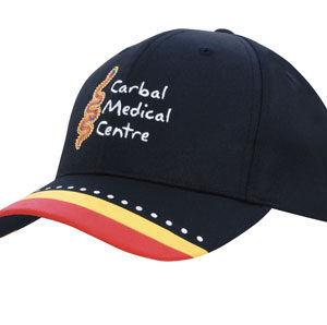 Breathable Poly Twill with Multi Coloured Printed Peak (4219) 1 | Promotion Wear, Melbourne 4219