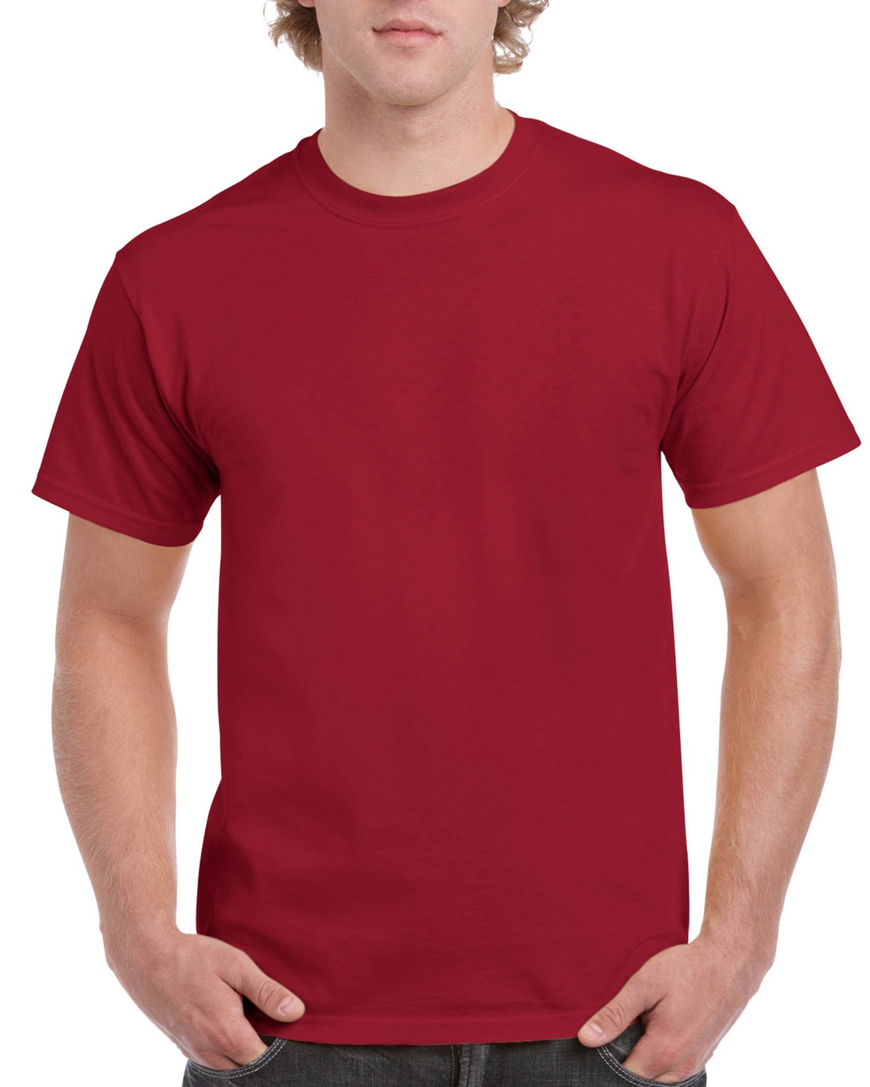 gildan cardinal red t shirt