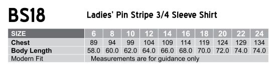 BS18 Pin Stripe Ladies