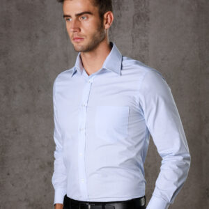 M7212 Men's Fine Stripe Long Sleeve Shirt 2 | | Promotion Wear