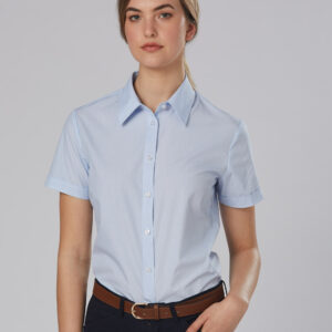 M8211 Women's Fine Stripe Short Sleeve Shirt 3 | | Promotion Wear