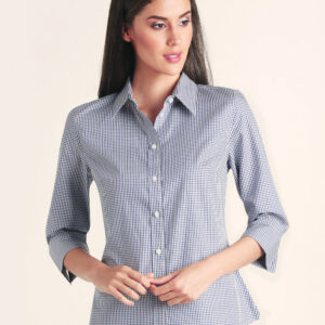 M8320Q Ladies’ Multi-Tone Check 3/4 Sleeve Shirt 1 | Promotion Wear, Melbourne M8320Q_01