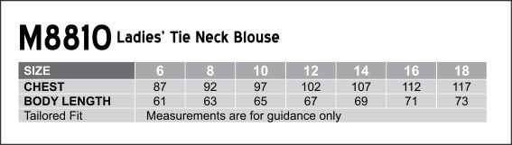  M8810 Women's Tie Neck Blouse
