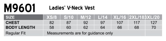  M9601 Women’s V-Neck Vest