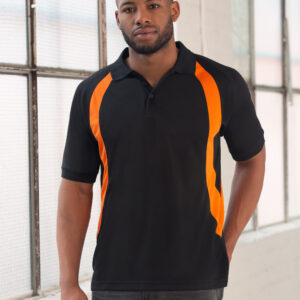 PS51 Mens CoolDry® Mesh Contrast Short Sleeve Polo