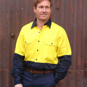 SW54 COTTON DRILL SAFETY SHIRT 1 | Promotion Wear, Melbourne SW54_01