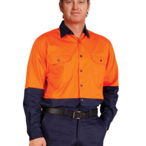 SW58 LONG SLEEVE SAFETY SHIRT 1 | Promotion Wear, Melbourne SW58_01