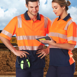 SW73 UNISEX TRUEDRY® BIOMOTION SEGMENTED SS SAFETY POLO 1 | Promotion Wear, Melbourne SW73_01