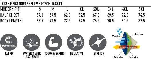 JK23 Men's Softshell High-Tech Jacket