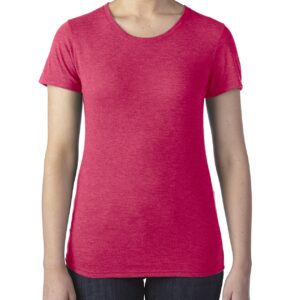 6750L-Womens-Tri-Blend-Tee-Heather-Red