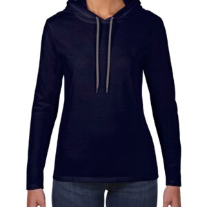 887L-Womens-Lightweight-Long-Sleeve-Hooded-Tee-Navy